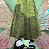 Patchwork Graphic Print Skirt, Elegant & Vacation Drawstring Midi Skirt For Spring & Summer, Women's Clothing voguable