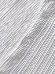 Men's Solid Striped Shirt, Casual Lapel Button Up Long Sleeve Shirt For Outdoor Activities voguable