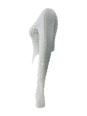 Off Shoulder Cutout Slim Tops, Mature Texture Slanted Shoulders Long Sleeve Fits Tunics Tops, Women's Clothing voguable