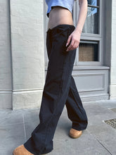 1pc Women'S Casual Solid Color Drawstring Pocketed Straight-Leg Woven Pants, Polyester Blend, Comfort Fit for All-Season voguable