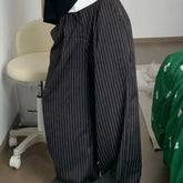 Grey Wide Leg Pants - Y2K-Inspired, Casual Loose Fit, Non-Stretch Polyester, Machine Washable for Women voguable