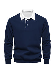 Fall & Winter Solid Color Fleece-Lined Shirt - Men's Casual Machine Washable with Button Detail gotmes-shop