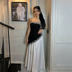 Saudi Arabic Evening Dress 2025 Strapless Layered Party Gown Beaded Long Satin Formal Prom Dress For Women Customized voguable