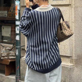 Preppy Style Loose Sweatshirt Y2k Streetwear Patchwork Full Sleeve Turn-down Neck Hoodies Women Casual Vintage Pullovers voguable