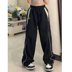 Women Baggy Harajuku Cargo Pants Streetwear Hip Hop Wide Leg Pant Parachute Sweatpants Techwear Joggers Oversized Y2K Trousers voguable