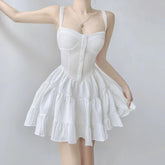 Voguable Ball Gown A-line Mini Spaghetti Strap Corset Dress Party Evening Casual Sleeveless Sundress Holiday Sexy Robe Fairycore voguable