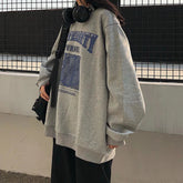 Voguable Autumn Thin Pullover Women Jumper Letter Sweatshirt Korean Casual Loose Tops Sweatshirt Vintage Harajuku Hoodie Polerones Mujer voguable