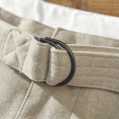 Cotton Thicken Winter Men Casual Pants Brown Japan Korea Style Loose Belt Trousers Baggy Pants Men Winter Autumn voguable