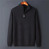 Vintage Half Zipper Mens Pullover Sweater Clothing Spring Autumn Knit wear Men's coat Sweater Male New voguable