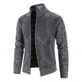 2024 New Autumn Winter Jacket Men Warm Cashmere Casual Wool Zipper Slim Fit Fleece Jacket Men Coat Dress Knitwear Male Coats voguable