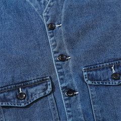 Denim Vest Men's Jacket Spring Autumn Jeans Jacket V-neck Design Korean Vest Loose Casual Fashion All-match Style Male Clothing voguable