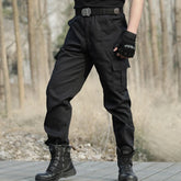 Black Military Cargo Pants Men's Check Working pantalones Tactical Trousers Men Army Combat Airsoft Casual Pants Camo Sweatpant voguable