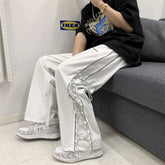 Voguable Reflect Streetwear Men's Pants Oversize Wide Pants Harajuku Sweatpants Fashion Joggers Skateboard Pants Techwear voguable