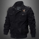 Spring and autumn military jacket male cotton water wash collar pilot cotton jacket large size plus velvet winter youth voguable