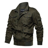 Spring and autumn military jacket male cotton water wash collar pilot cotton jacket large size plus velvet winter youth voguable