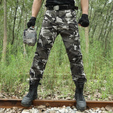 Black Military Cargo Pants Men's Check Working pantalones Tactical Trousers Men Army Combat Airsoft Casual Pants Camo Sweatpant voguable