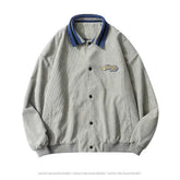 Voguable Retro POLO Collar Bat Sleeve Jacket Women Oversized Corduroy Buttons Up Outerwear New Spring Coat Harajuku Teens Clothes voguable