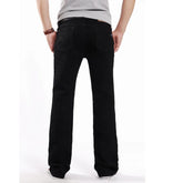 Mens Flare Jeans Man Vintage Trousers High Waist Flares Jeans For Men Bootcut Blue Jeans Hommes bell bottom jeans men voguable