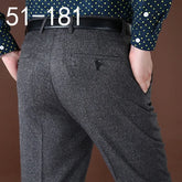 Black Suit Pant For Men Big Size 42 44 Loose Wool Men Suit Pants Classic Straight Mens Dress Pants Formal Business voguable