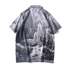 voguable Hawaiian Shirt Men Summer Beach Holiday Men's Shirts Vintage Street Male Top voguable