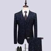 Voguable Latest Design Men Suits 3 Pieces Single Breasted England Style High Quality Slim Fit Formal Business Wedding Causal Prom voguable