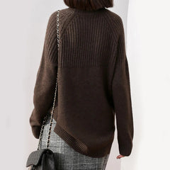 Winter Thick Warm Women Turtleneck Pullover Sweater Fashion Loose Long Sleeve Autumn Knitted Jumper Large Size Sweater Coat voguable