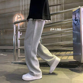 Drawstring Sweatpants Men's Fashion Casual Wide-leg Pants Men Streetwear Loose Straight Trousers Mens Joggers Track Pants S-2XL voguable