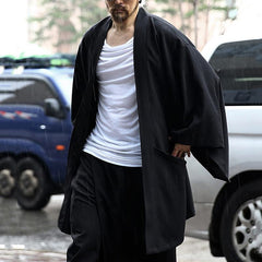 INCERUN Long Sleeve Open Stitch Blouse Men Vintage Plaid Cardigan Shirts Spring Man Leisure Pockets Kimono Tops Streetwear S-5XL voguable