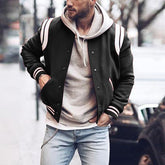 Voguable bomber jacket Winter New Preppy Style Jacket Men's Casual Short Baseball Uniform Men's Jacket 03 voguable
