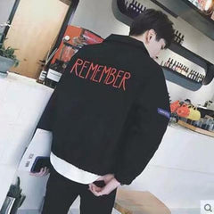 Voguable bomber jacket Korean Style Trendy Loose Leather Jacket Men's Short Motorcycle Clothing Student Pilot Leather Jacket Spring and Autumn plus Size Coat voguable