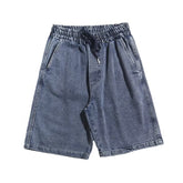 Voguable masc outfits Workwear Denim Shorts Men's Summer Loose High-Grade Casual Middle Pants Washed Retro Ruan Handsome Fifth Pants voguable