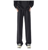 Voguable black men fashion urban Italian Style Naples Suit Pants Draping High-Grade Suit Pants Ruan Handsome Loose Straight Casual Pants voguable