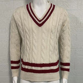 Voguable mens winter fashion V-neck Sweater Men's Striped Color Matching Knitted Sweater Autumn and Winter Fashion Ins Men's Clothing voguable