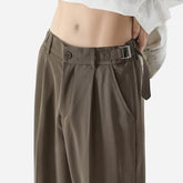 Voguable black men fashion urban Italian Style Naples Suit Pants Draping High-Grade Suit Pants Ruan Handsome Loose Straight Casual Pants voguable