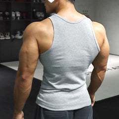 Voguable mens haircut Summer Men's Cotton Thread Vest Casual Sports Base Men's Sleeveless Fitness T-shirt Stretch Muscle Vest voguable