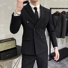 Voguable suits men Casual Suit Jacket Men's Spring and Autumn Wide Songbang Chuangwei Shoulder Pad Light Business Single Suit Jacket voguable