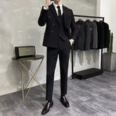 Voguable suits men Casual Suit Jacket Men's Spring and Autumn Wide Songbang Chuangwei Shoulder Pad Light Business Single Suit Jacket voguable