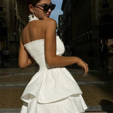 Voguable nightmare dress to impress Summer New Women's Clothing Fashionable Elegant Sexy off-Shoulder Tube Top Cake Skirt for Women voguable