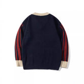 Voguable mens winter fashion Zichi Clothing Club Autumn New American Color Matching Knitted Design Men and Women Couple All-Match Casual Sweater voguable