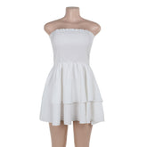 Voguable nightmare dress to impress Summer New Women's Clothing Fashionable Elegant Sexy off-Shoulder Tube Top Cake Skirt for Women voguable