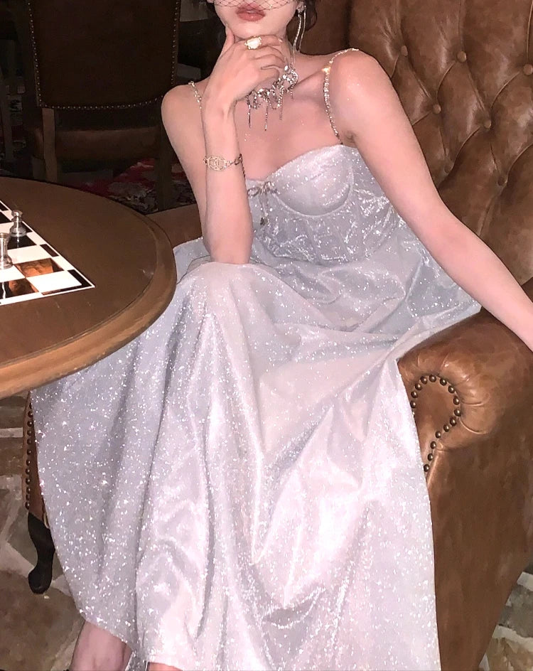 Voguable Women Strapless Sexy Backless White Suspender Dresses 2023 Summer High Street High Waist Chiffon Party Club Slim Fit Dress voguable