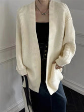 Open Front Knit Cardigan Sweater Women Cozy Plain Shrug Cardi Longline Sweater Jacket Fall Winter Casual Chic Outfit voguable