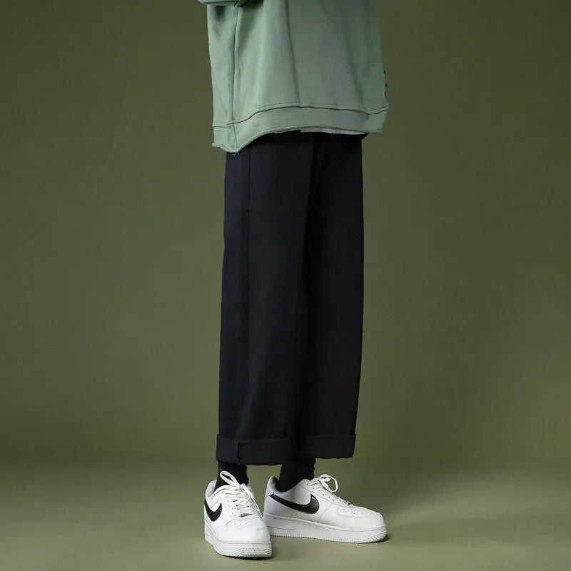 Black Jeans Men Oversized Fashion Casual Wide Leg Jeans Men Streetwear Hip-hop Loose Blue Jeans Mens Vintage Denim Pants M-3XL voguable