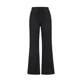 Voguable Y2K Flared Pants Women Drawstring Casual Micro Flare Lazy Drape Floor Pants Autumn voguable