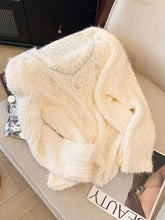 Pink Sweet Knitted Sweaters Women Fashion Lazy Wind Diamond Elegant Jumper Korean Chic Long Sleeve Loose Fall Winter Pullovers voguable