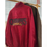 American Retro Trend College Style Patch Embroidered Lapel Jacket Men Women Fashion Loose Casual Versatile Jacket Trendy Tops voguable