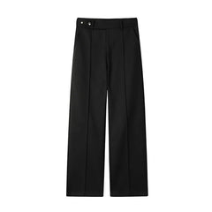 Black Suit Pants Men Fashion Society Mens Dress Pants Korean Loose Casual Wide Leg Pants Mens Office Formal Trousers M-3XL voguable