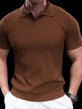 Voguable Slim Fit ort Sve irt Knitted Ice Silk Texture Cotton Youth Faion Summer Breathable Comfortable Mens T-irt voguable