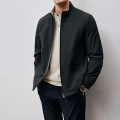 New Men Clothing Autumn Mens Jacket Business Casual 2024 Korean Fashion Luxury Stand Collar Jackets for Men Coats All-match Tops voguable