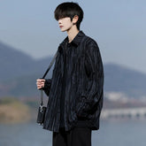 Long Sleeve Shirts Striped Spring outdoor Fashing 2025 New Breathable Hiking Work Shirt Casual Button Down Shirt with Pocket voguable
